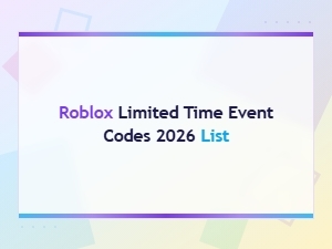 Roblox Limited Time Event Codes 2026 List – All Working Codes